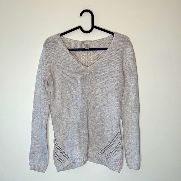 WHITE + WARREN Intricate Knit Sweater - Picture 2 of 4